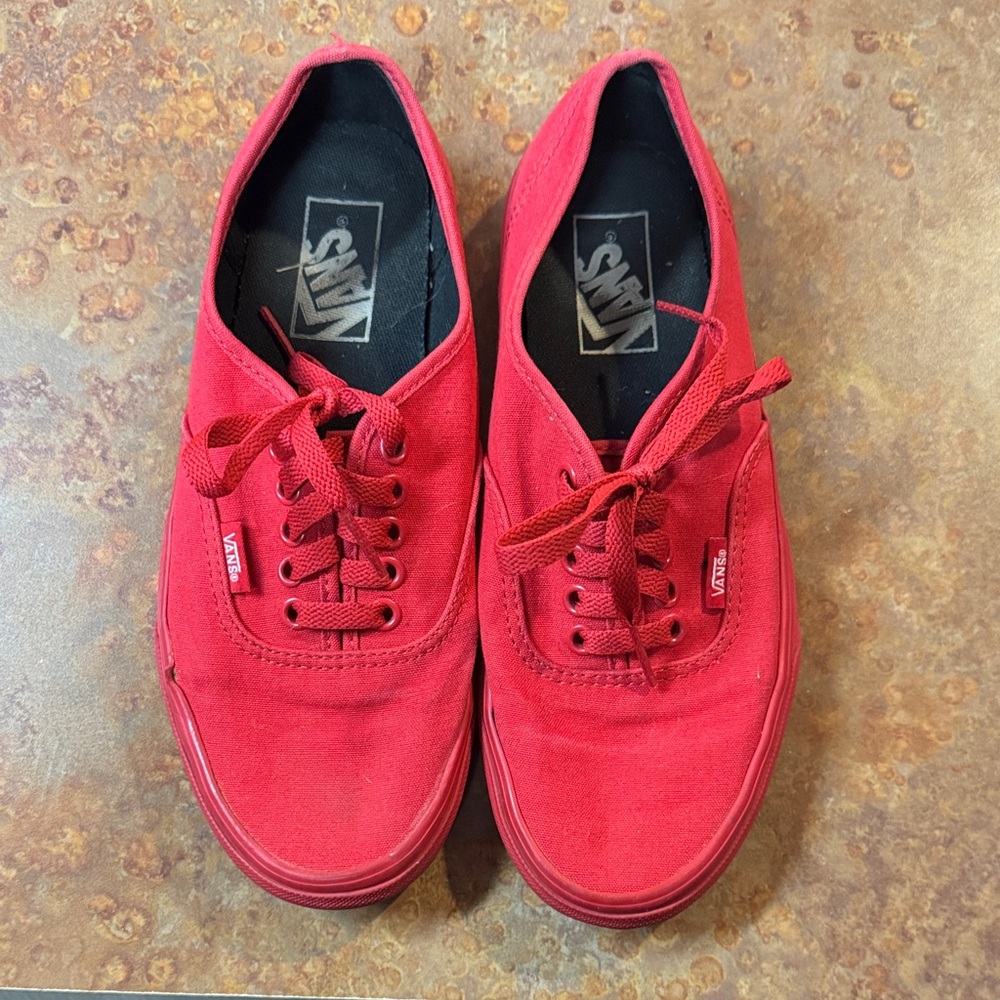 Vans women’s Bold Red Sneakers